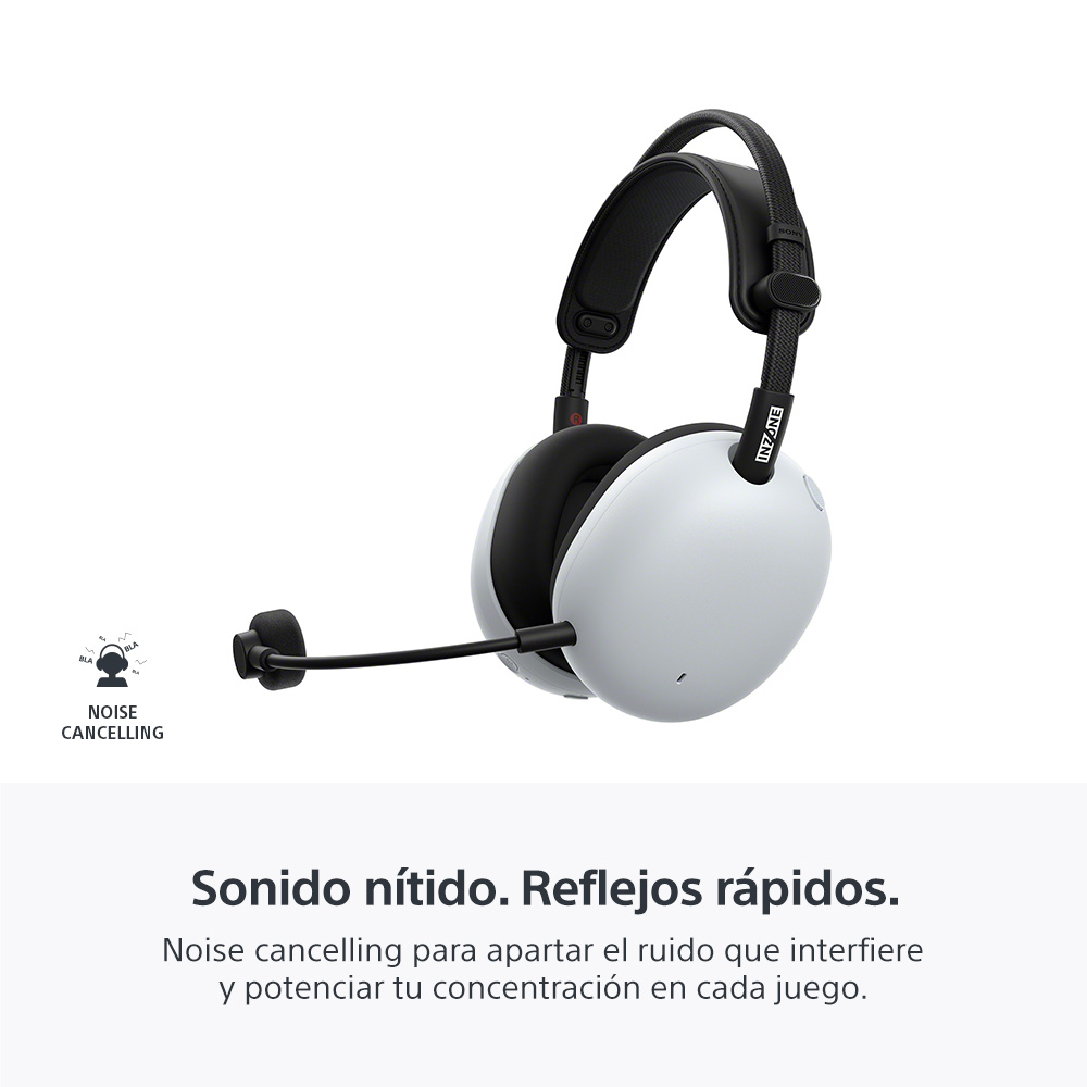 AUDIFONO CON MICROFONO INALAMBRICO SONY INZONE H9 II BLANCO - 3