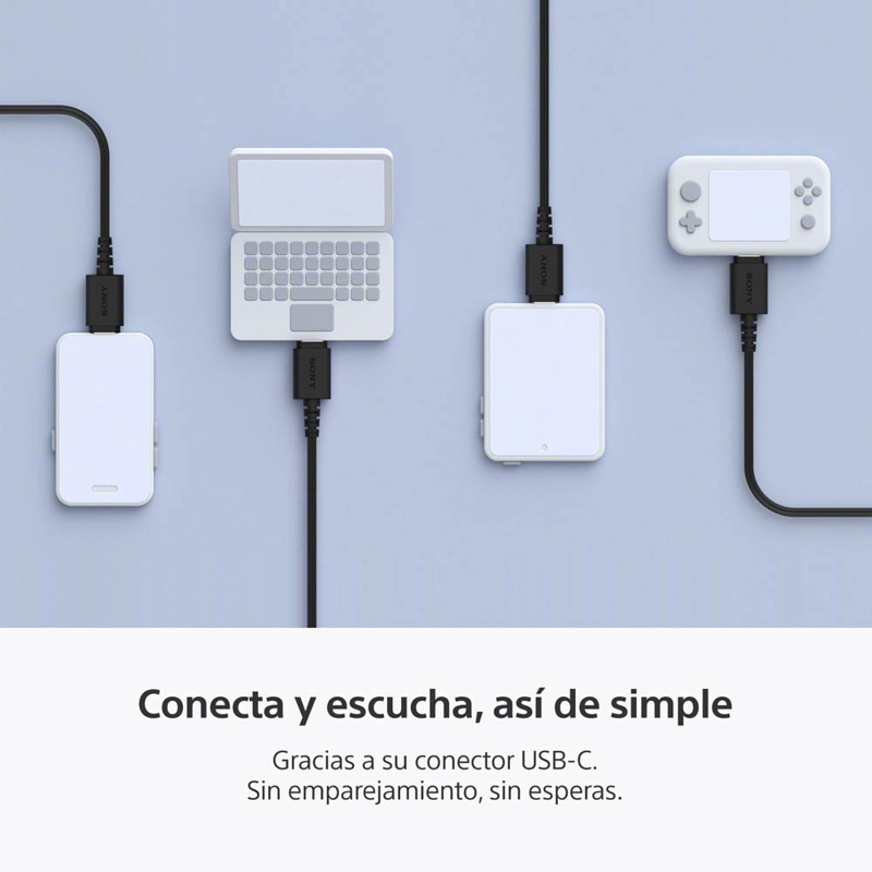 AUDIFONOS INTERNOS USB-C CON CABLE NEGRO IER-EX15C  SONY - 3
