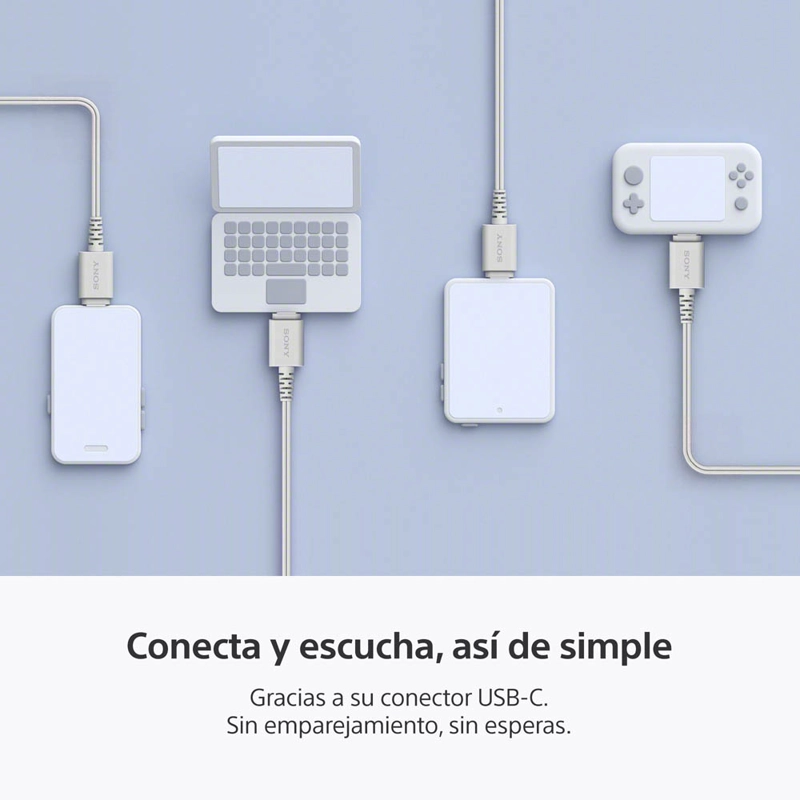 AUDIFONOS INTERNOS USB-C CON CABLE BLANCO IER-EX15C SONY - 7
