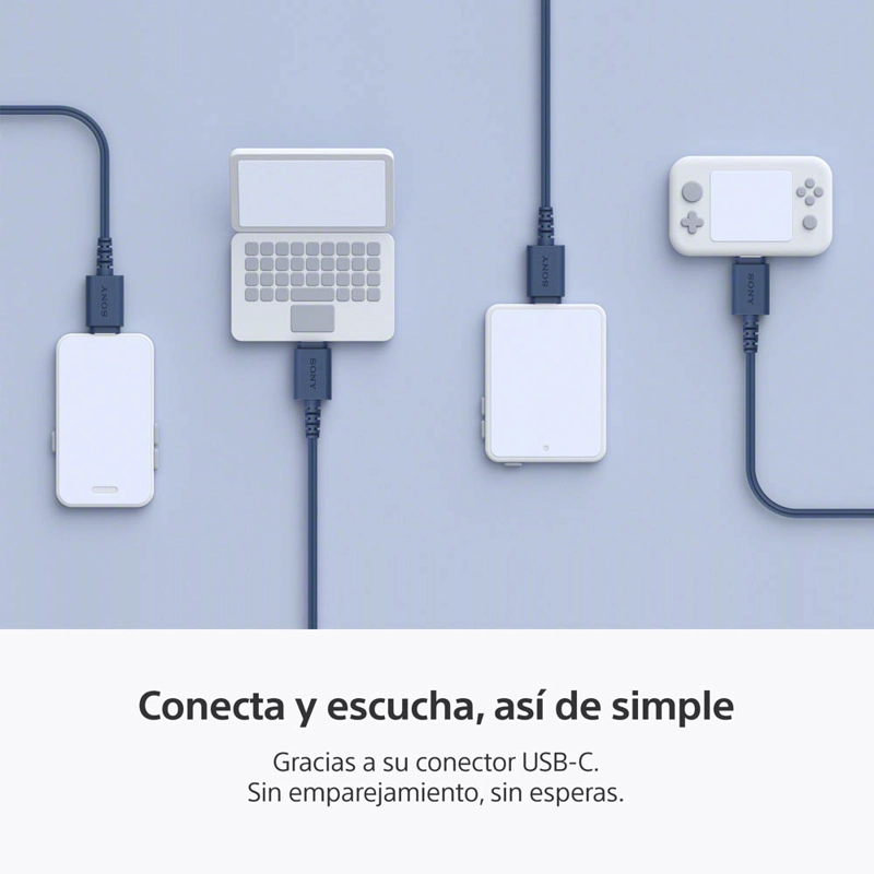 AUDIFONOS INTERNOS USB-C CON CABLE AZUL IER-EX15C SONY - 6
