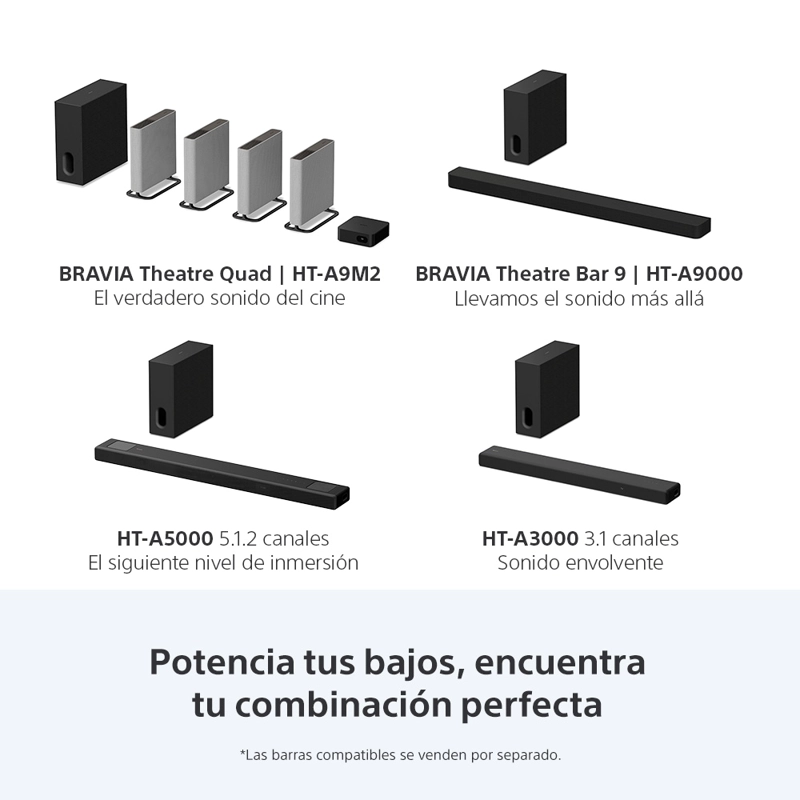 SUBWOOFER INALAMBRICO 100 W THEATRE SUB 7 SONY - 8