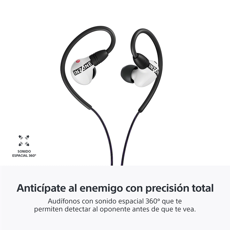 AUDIFONOS INTERNOS PARA JUEGOS INZONE E9 BLANCO SONY - 2