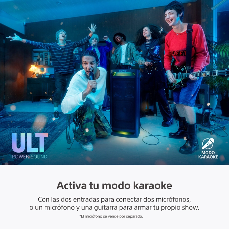 COMBO KARAOKE ULT TOWER 9 CON BATERIA ULT MIC - 6