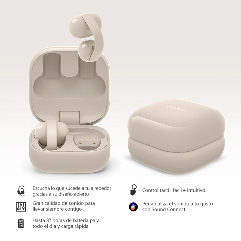 AUDIFONOS INALAMBRICOS LINKBUDS CLIP CREMA - 2