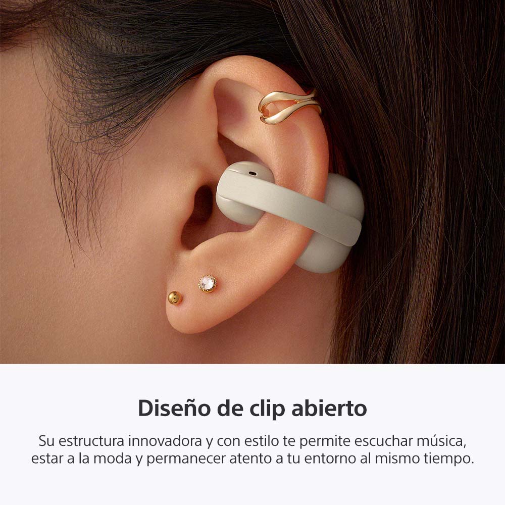 AUDIFONOS INALAMBRICOS LINKBUDS CLIP CREMA - 3