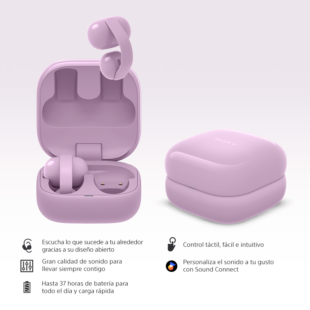 AUDIFONOS INALAMBRICOS LINKBUDS CLIP VIOLETA - 3