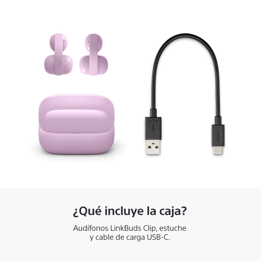 AUDIFONOS INALAMBRICOS LINKBUDS CLIP VIOLETA - 8