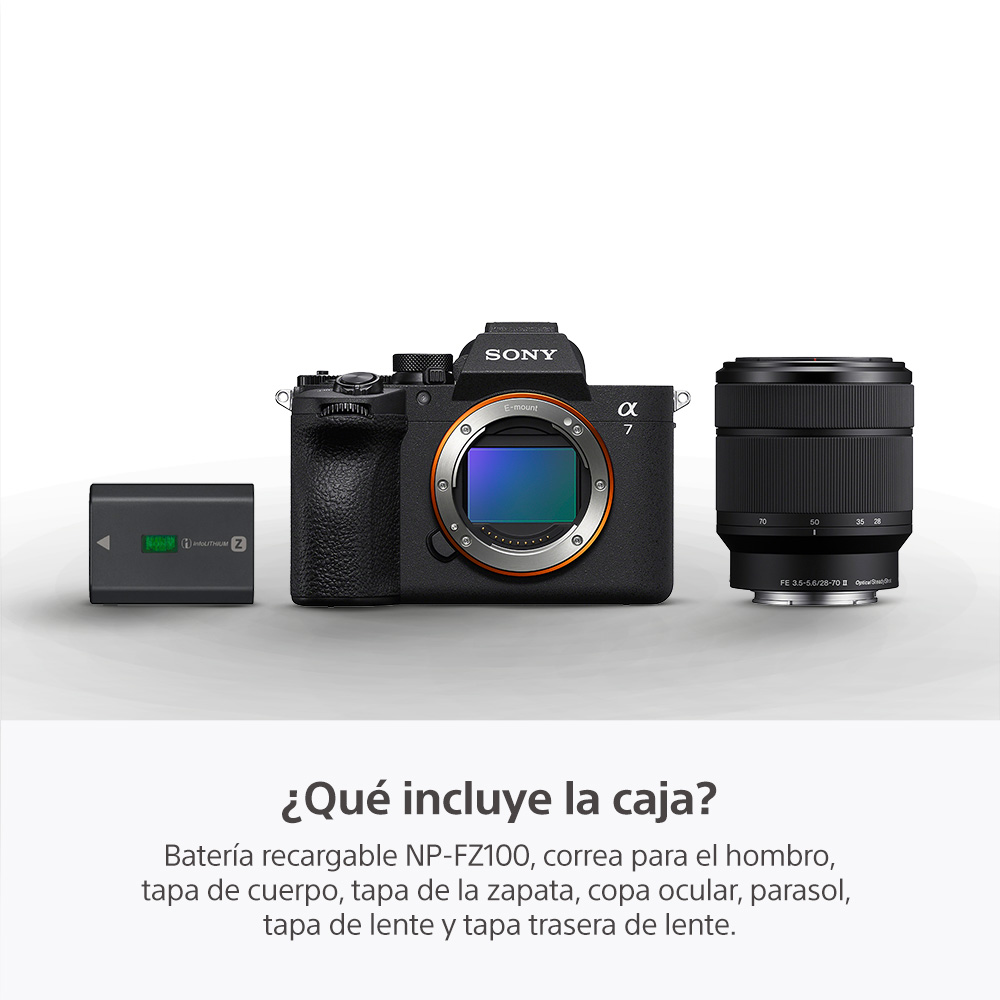 CAMARA HIBRIDA FULL-FRAME A7 V + LENTE DE ZOOM DE 28-70 MM 2DA GENERACION - 8
