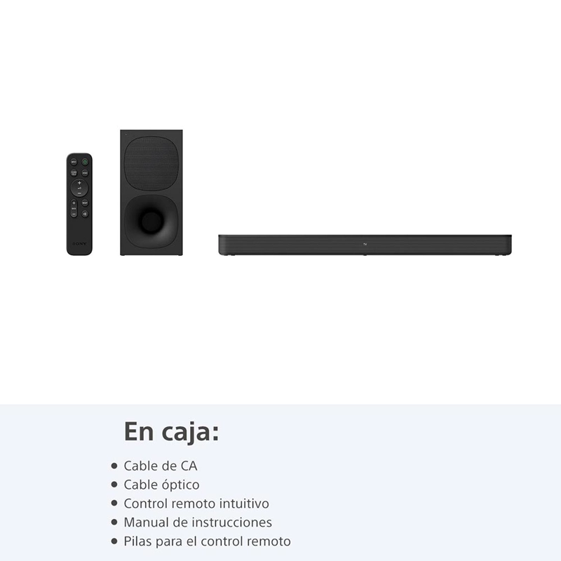 BARRA DE SONIDO DE 2.1 CANALES CON POTENTE SUBWOOFER INALAMBRICO HT-S400 - 6