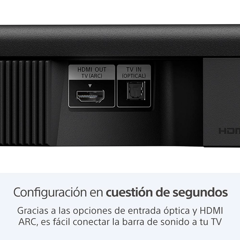 BARRA DE SONIDO DE 2.1 CANALES CON POTENTE SUBWOOFER INALAMBRICO HT-S400 - 8