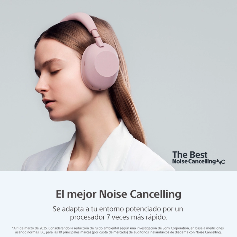 AUDIFONOS BLUETOOTH NOISE CANCELLING WH-1000XM6 ROSADO SONY - 3