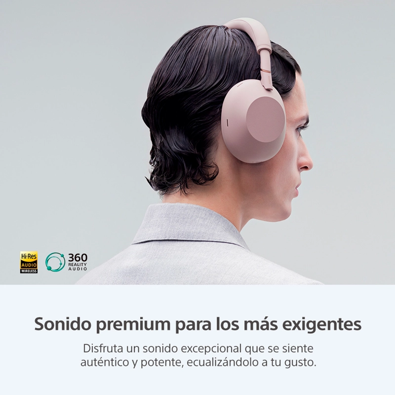 AUDIFONOS BLUETOOTH NOISE CANCELLING WH-1000XM6 ROSADO SONY - 4
