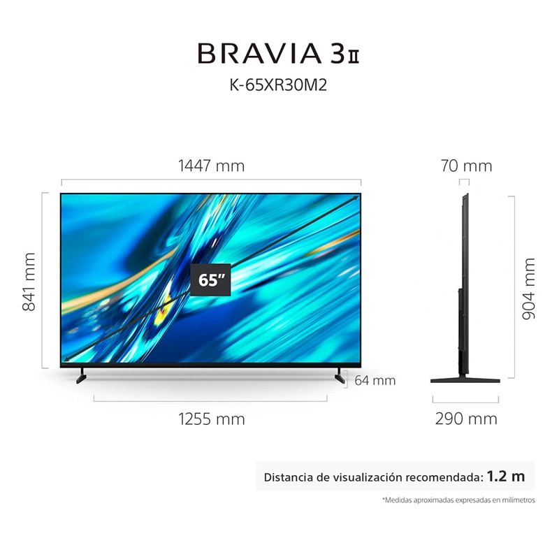 LED SMART TV  BRAVIA 3 II SONY 4K ULTRA HD K-65XR30M2 - 2