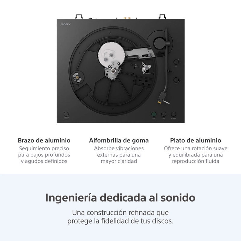 TOCADISCOS BLUETOOTH SONIDO DE ALTA CALIDAD SONY PS-LX5BT - 9