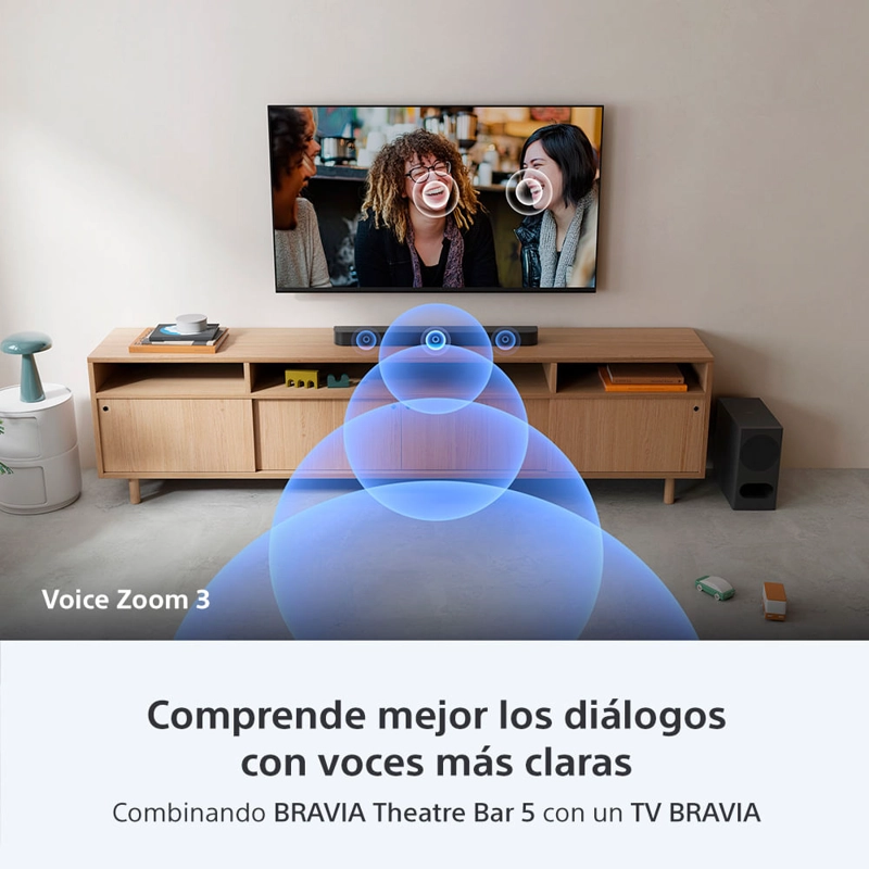 BRAVIA THEATRE BAR 5 3.1 CANALES POTENTE SUBWOOFER INALAMBRICO - 8