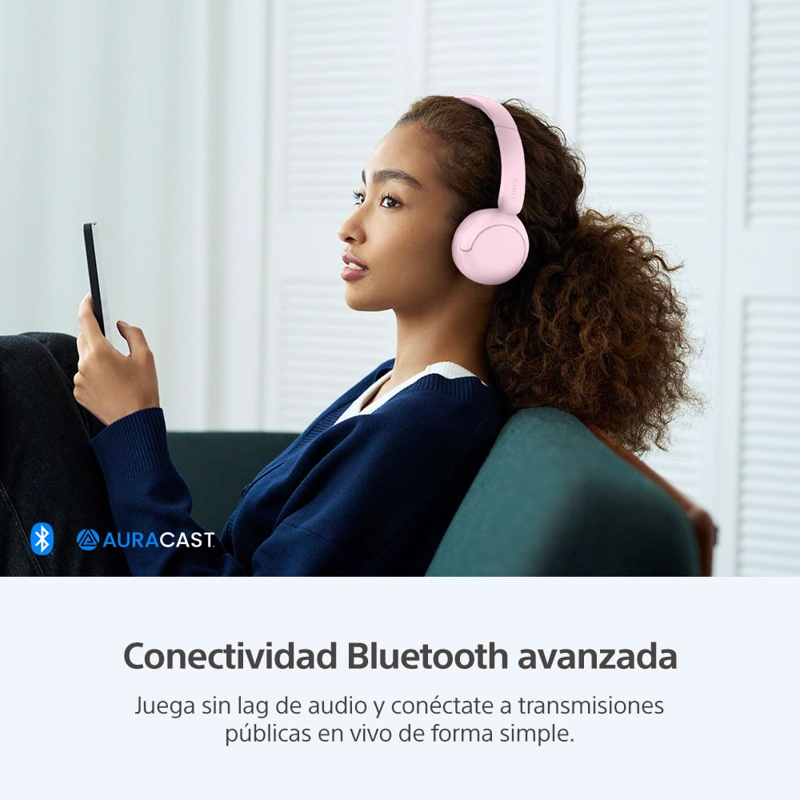 AUDIFONOS BLUETOOTH WH-CH530 ROSADO - 10
