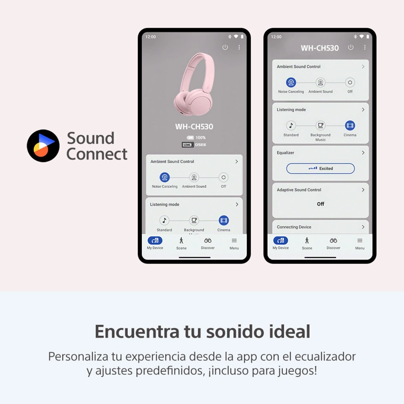 AUDIFONOS BLUETOOTH WH-CH530 ROSADO - 11