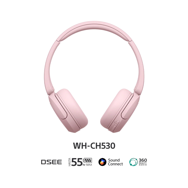 AUDIFONOS BLUETOOTH WH-CH530 ROSADO - 2