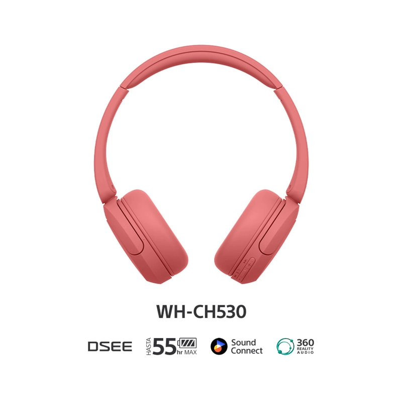 AUDIFONOS BLUETOOTH SONY WH-CH530 ROJO - 2