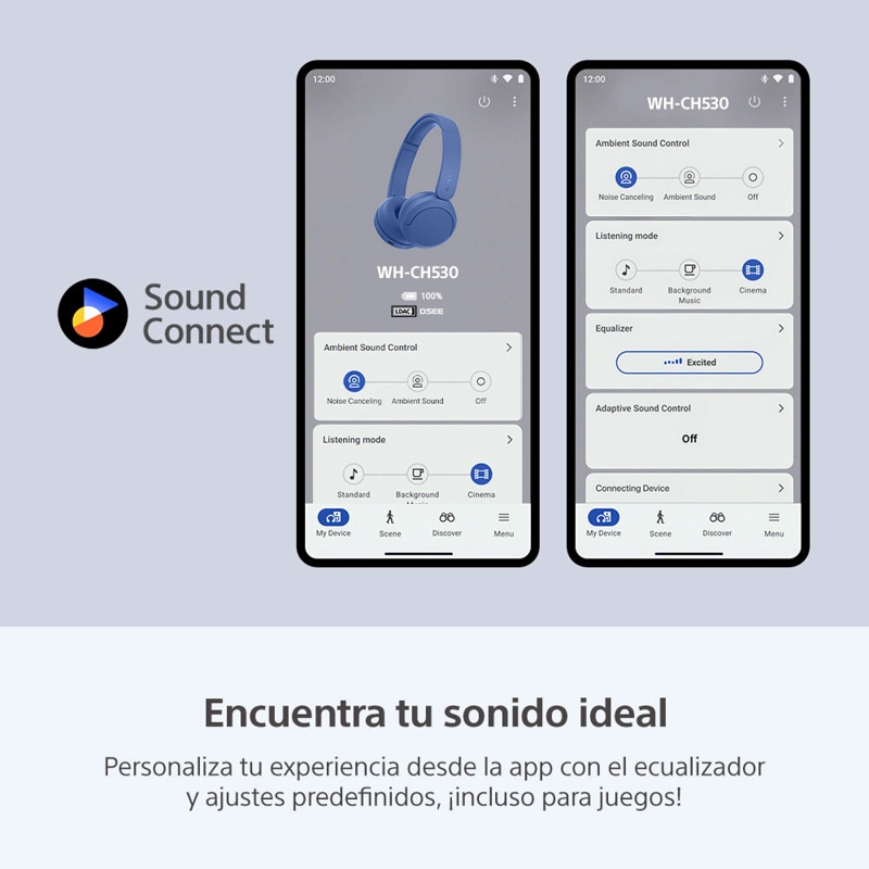 AUDIFONOS BLUETOOTH SONY WH-CH530 AZUL - 11