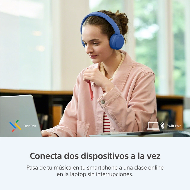 AUDIFONOS BLUETOOTH SONY WH-CH530 AZUL - 12
