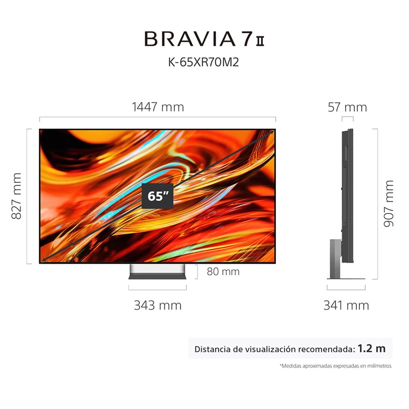 LED SONY TRUE RGB 4K SMART TV 65 PULGADAS K-65XR70M2 - 2