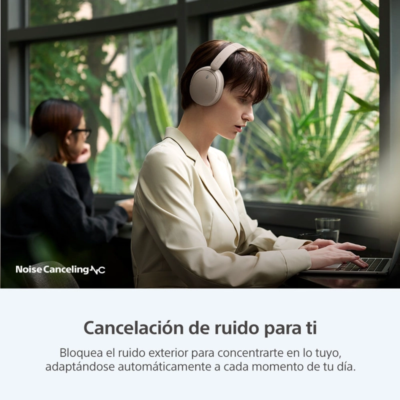 AUDIFONOS BLUETOOTH CON NOISE CANCELLING WH-CH730N CREMA - 4