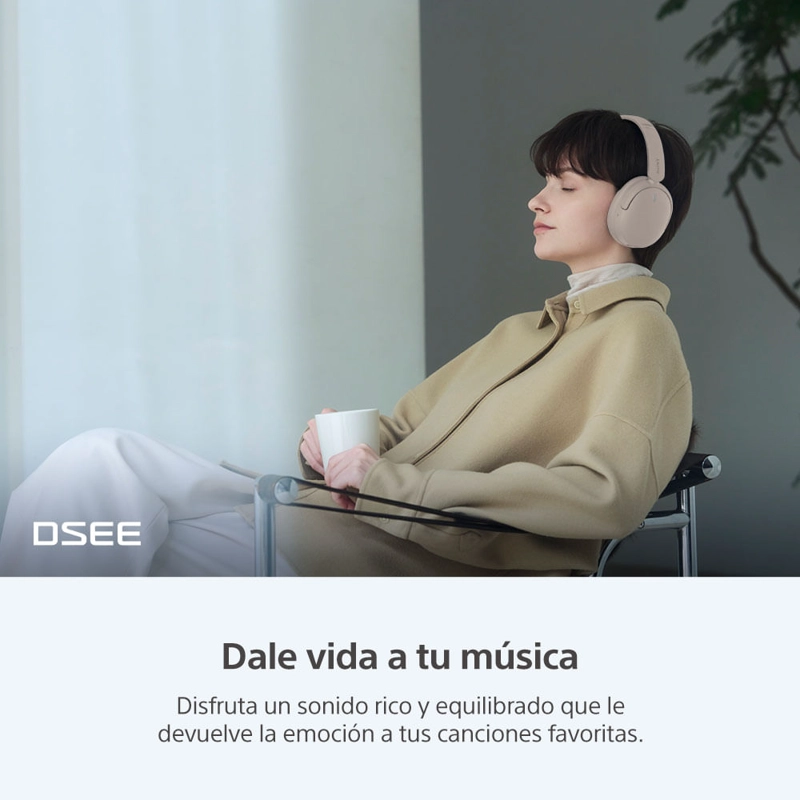 AUDIFONOS BLUETOOTH CON NOISE CANCELLING WH-CH730N CREMA - 7
