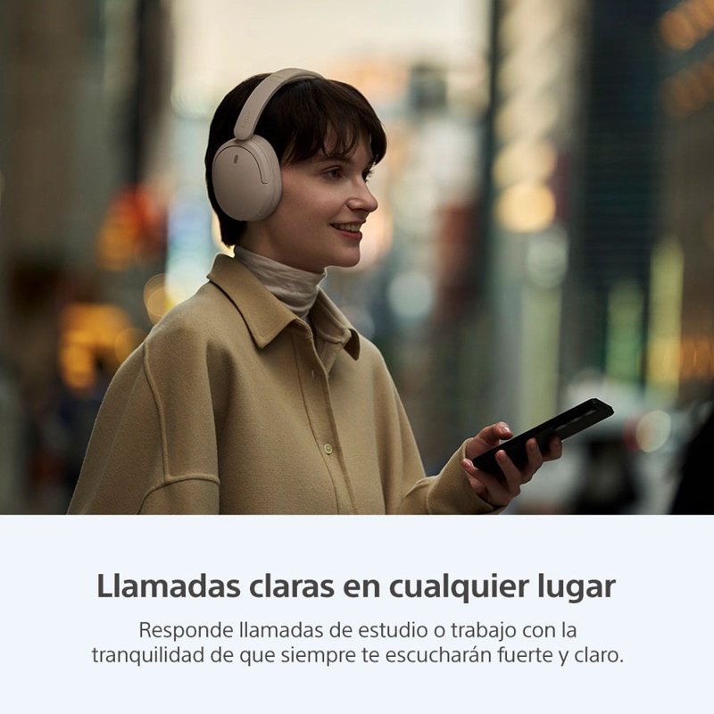 AUDIFONOS BLUETOOTH CON NOISE CANCELLING WH-CH730N CREMA - 8