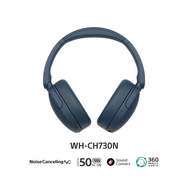 AUDIFONOS BLUETOOTH CON NOISE CANCELLING WH-CH730N AZUL - 2