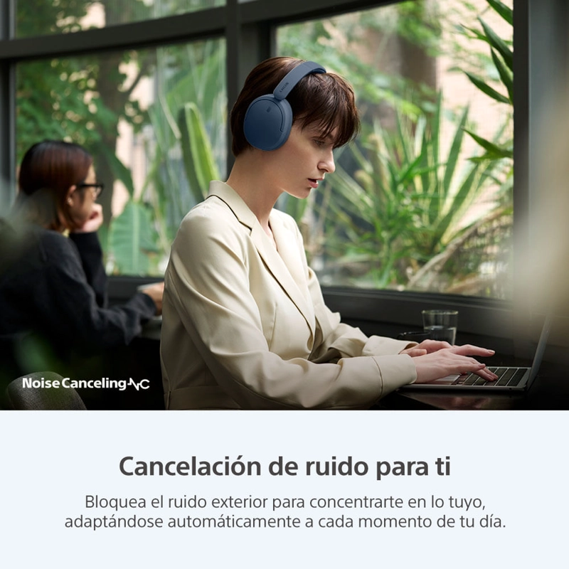 AUDIFONOS BLUETOOTH CON NOISE CANCELLING WH-CH730N AZUL - 4