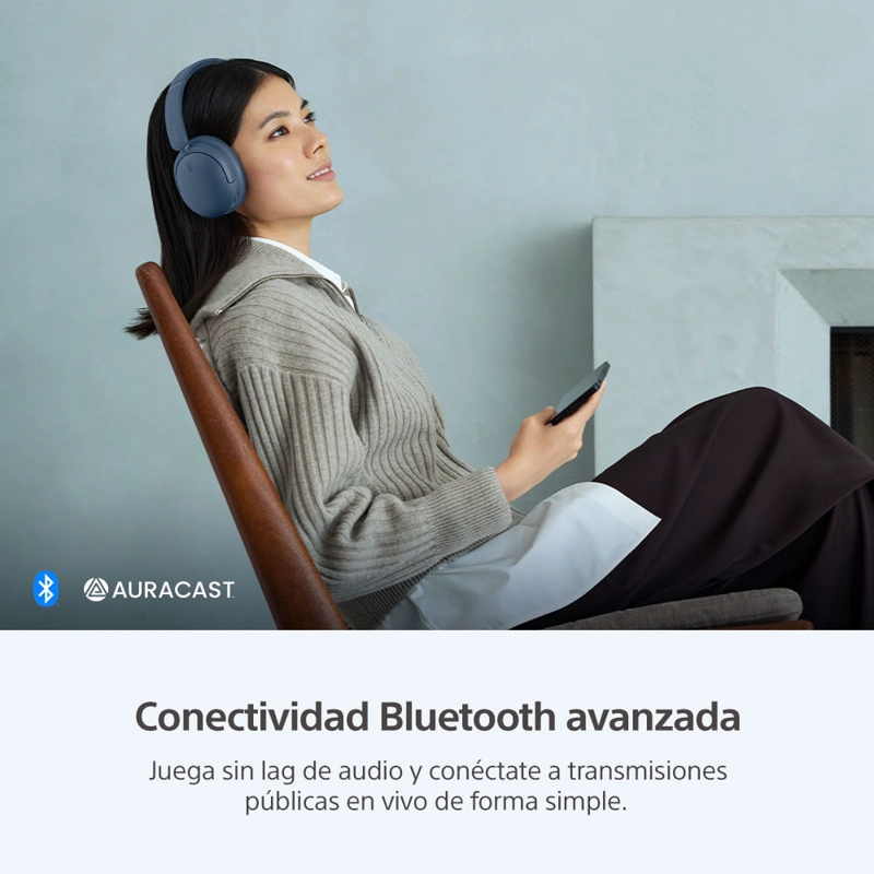 AUDIFONOS BLUETOOTH CON NOISE CANCELLING WH-CH730N AZUL - 8