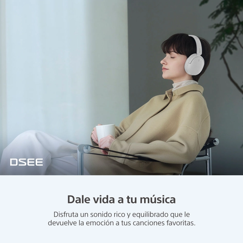 AUDIFONOS BLUETOOTH CON NOISE CANCELLING WH-CH730N BLANCO - 7