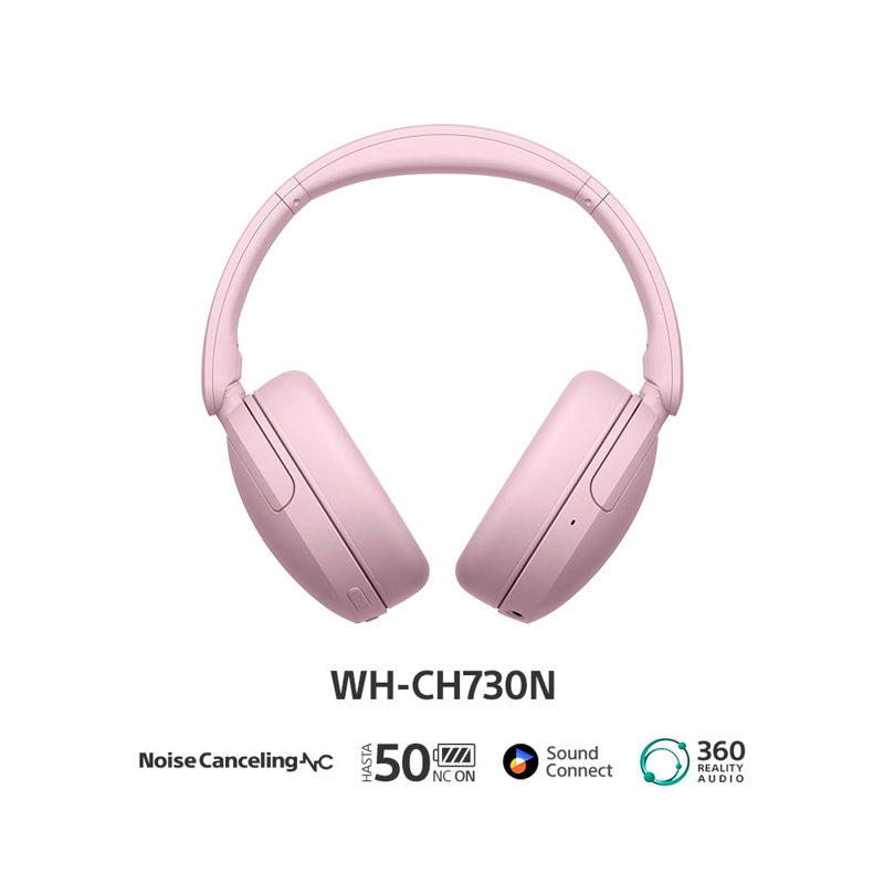 AUDIFONOS BLUETOOTH CON NOISE CANCELLING WH-CH730N ROSADO - 2