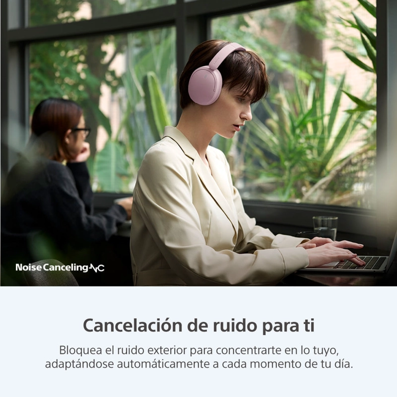 AUDIFONOS BLUETOOTH CON NOISE CANCELLING WH-CH730N ROSADO - 4