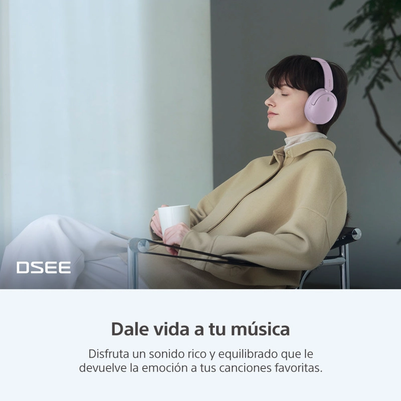 AUDIFONOS BLUETOOTH CON NOISE CANCELLING WH-CH730N ROSADO - 7