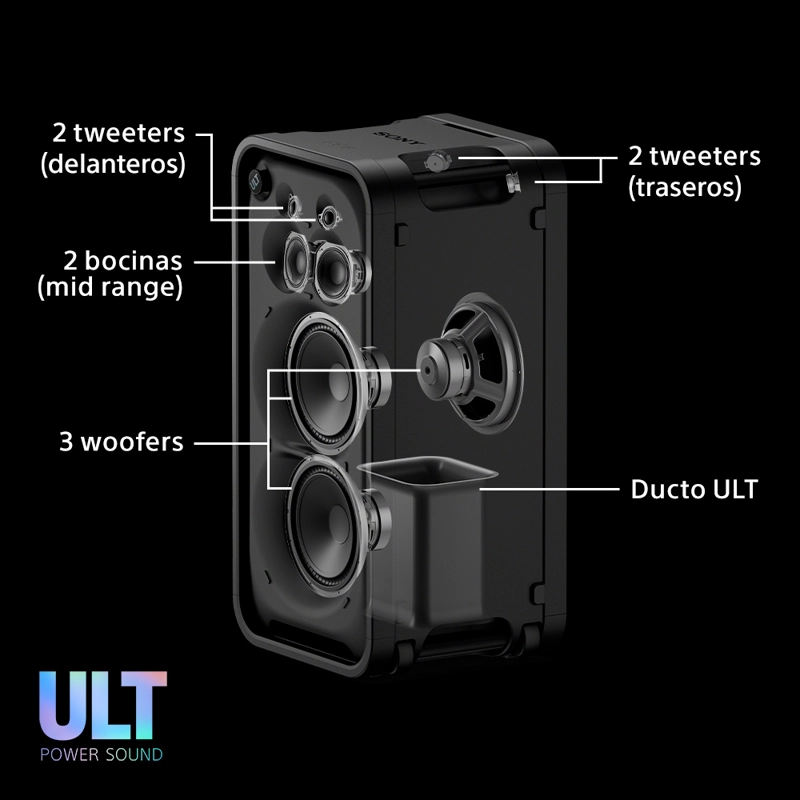 PARLANTE BLUETOOTH PARA FIESTAS SONY ULT TOWER MAX - 3