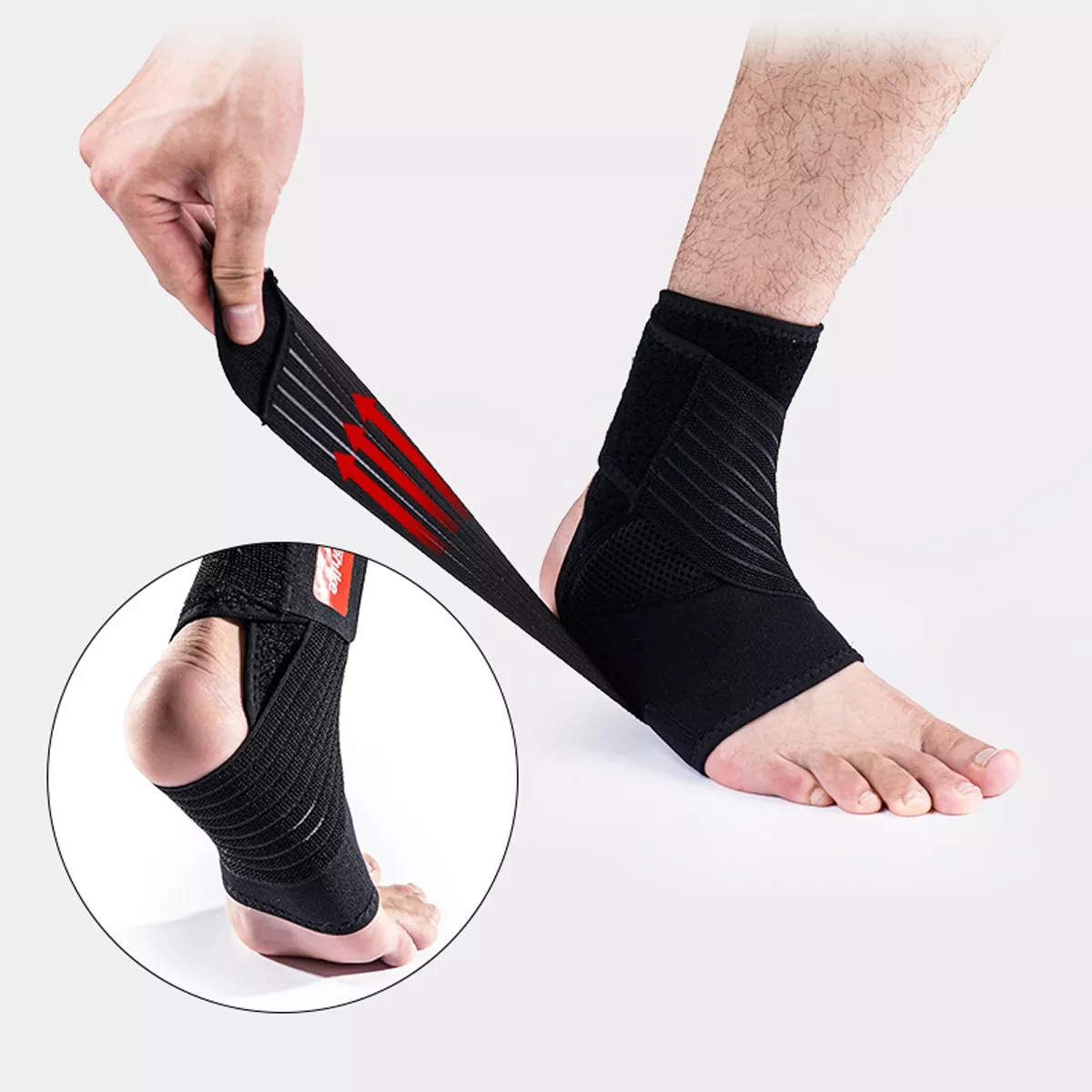 TOBILLERA AJUSTABLE - NEGRO M/IZQUIERDO - 2