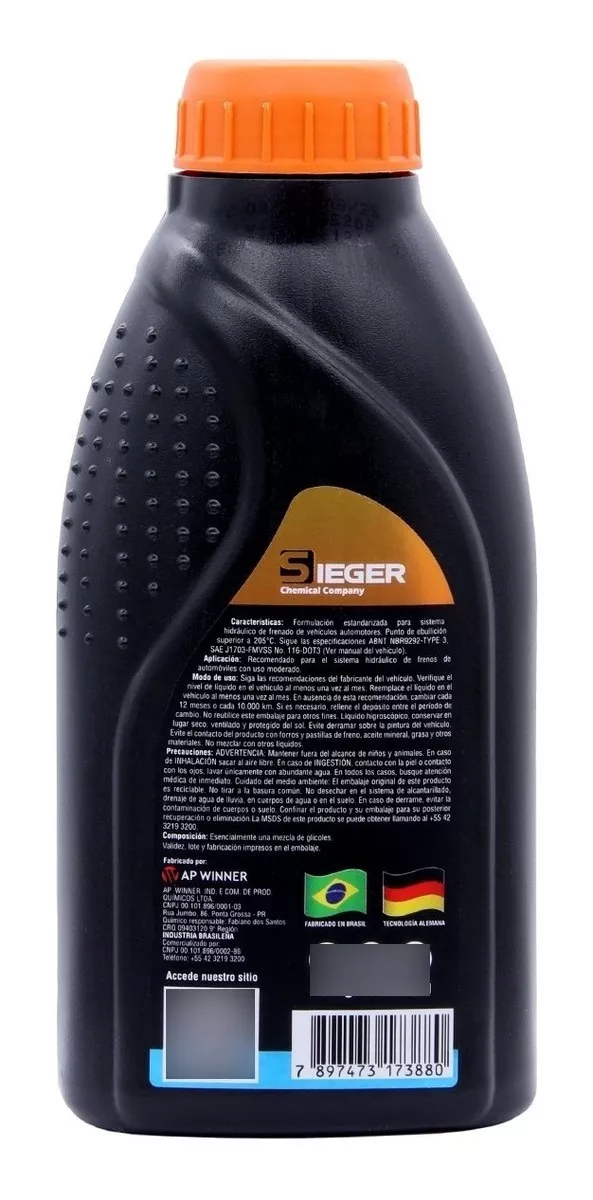 LIQUIDO DE FRENOS DOT3 SP130 500ML - 2