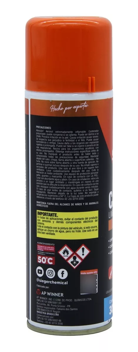 LIMPIA CARBURADOR CARBO-S SC104 300ML SIEGER - 3