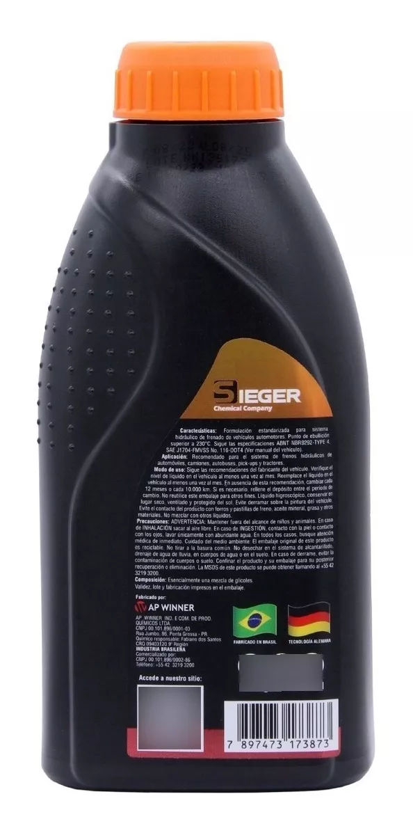 LIQUIDO DE FRENOS DOT4 SP140 500ML - 2