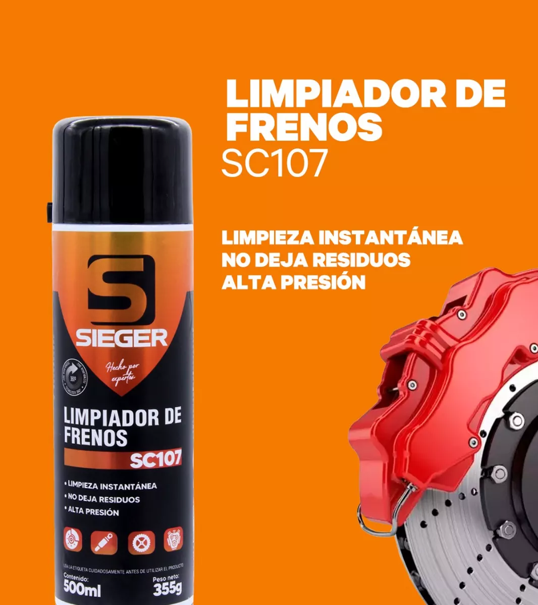 LIMPIADOR DE FRENOS 500ML/355G-SC107 - 3