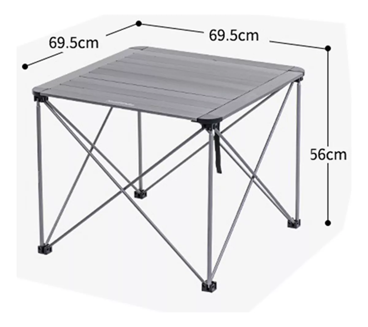 MESA EXTERIOR PLEGABLE DE ALUMINIO L - 2