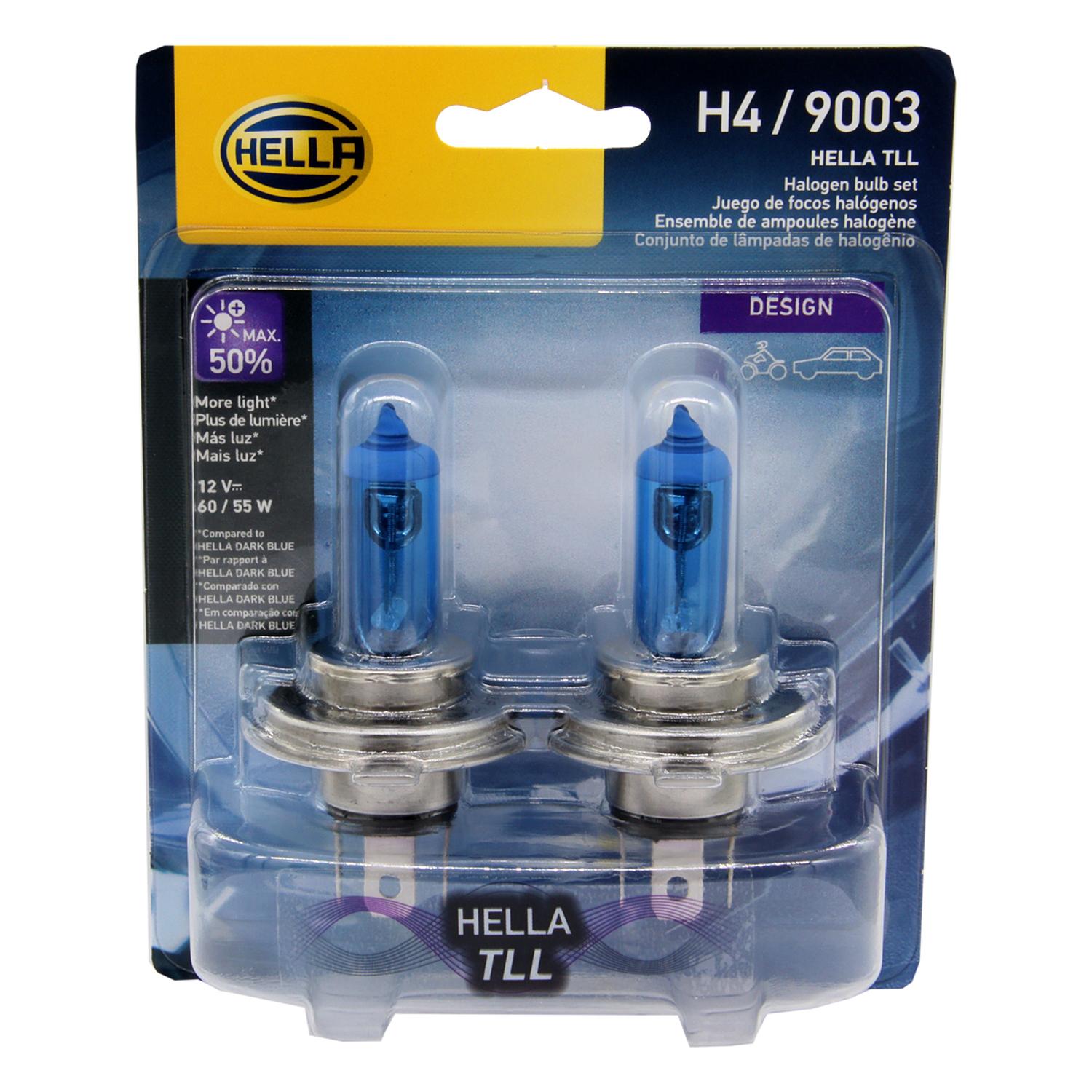AMPOLLETA HALOGENA H4 12V 60/55W P43T T4.625 AZUL (PAR) - 1