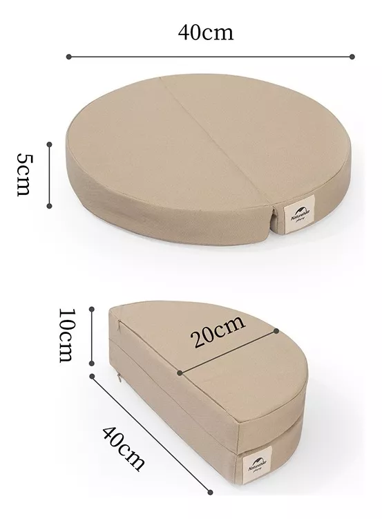 COJIN PLEGABLE CAMPING DE FIBRA DE AIRE 3D - 3