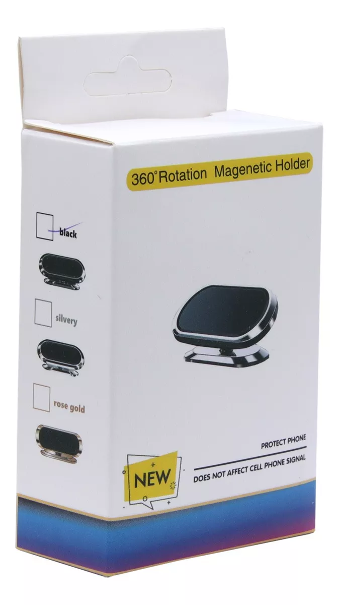 SOPORTE CELULAR MAGNÉTICO RECTANGULAR AUTOADHESIVO 360° - 2