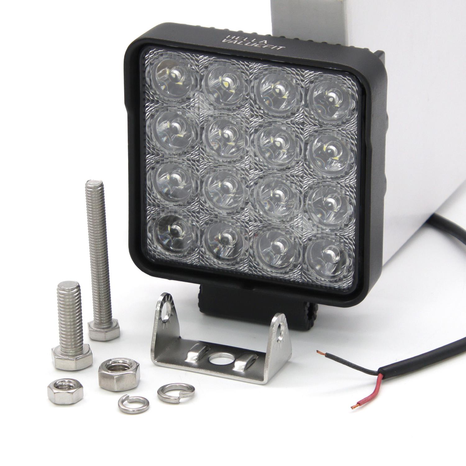 FAROL HELLA RECT 16 LED 9-33V LARGO ALC VALUE FIT - 2