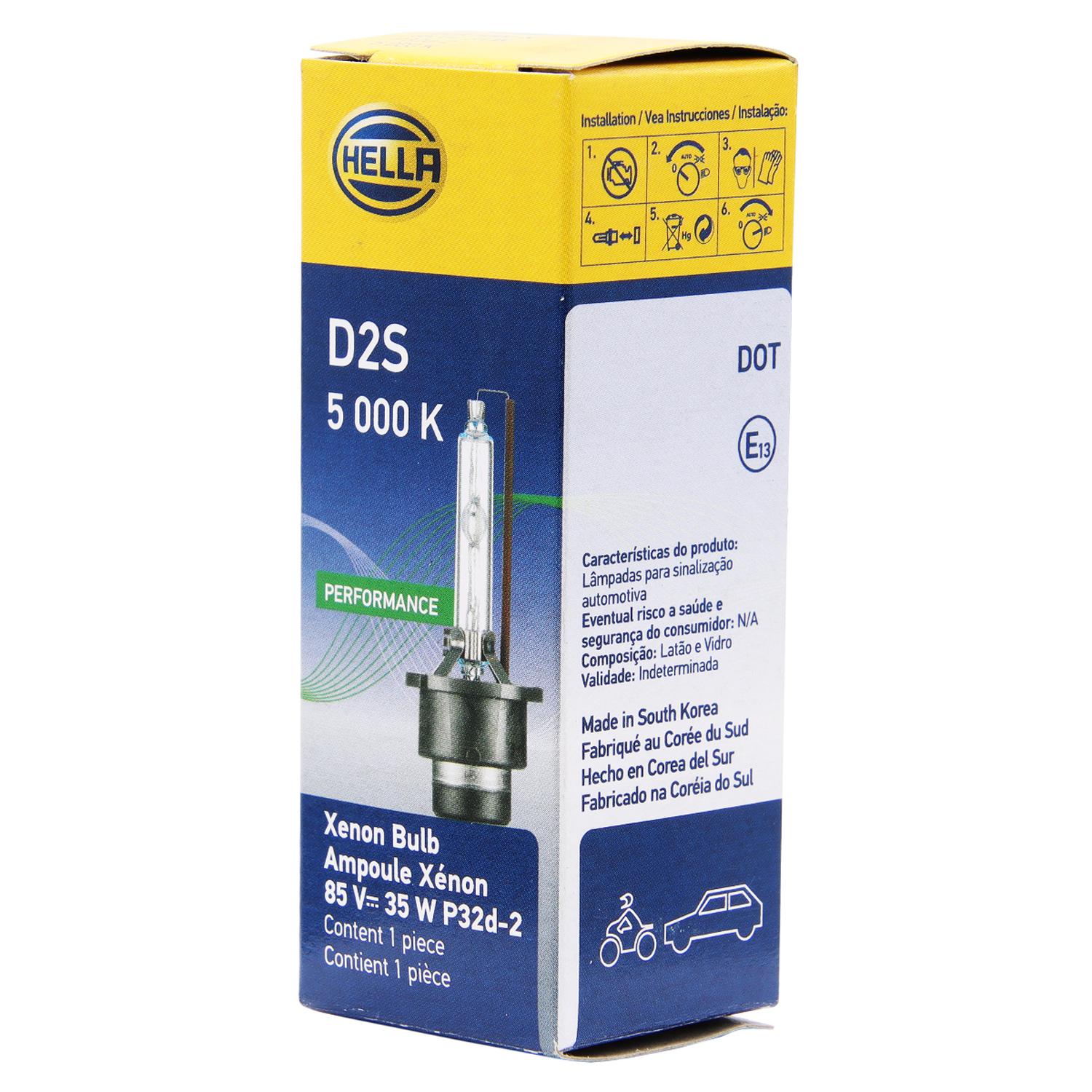 AMPOLLETA HELLA XENÓN D2S 85V 35W P32D-2 CR P+30 - 2