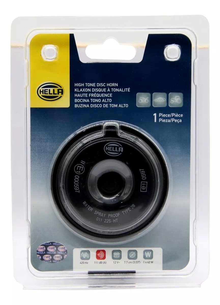 BOCINA 12V 42W 420HZ UNIVERSAL 77MM BLISTER - 3