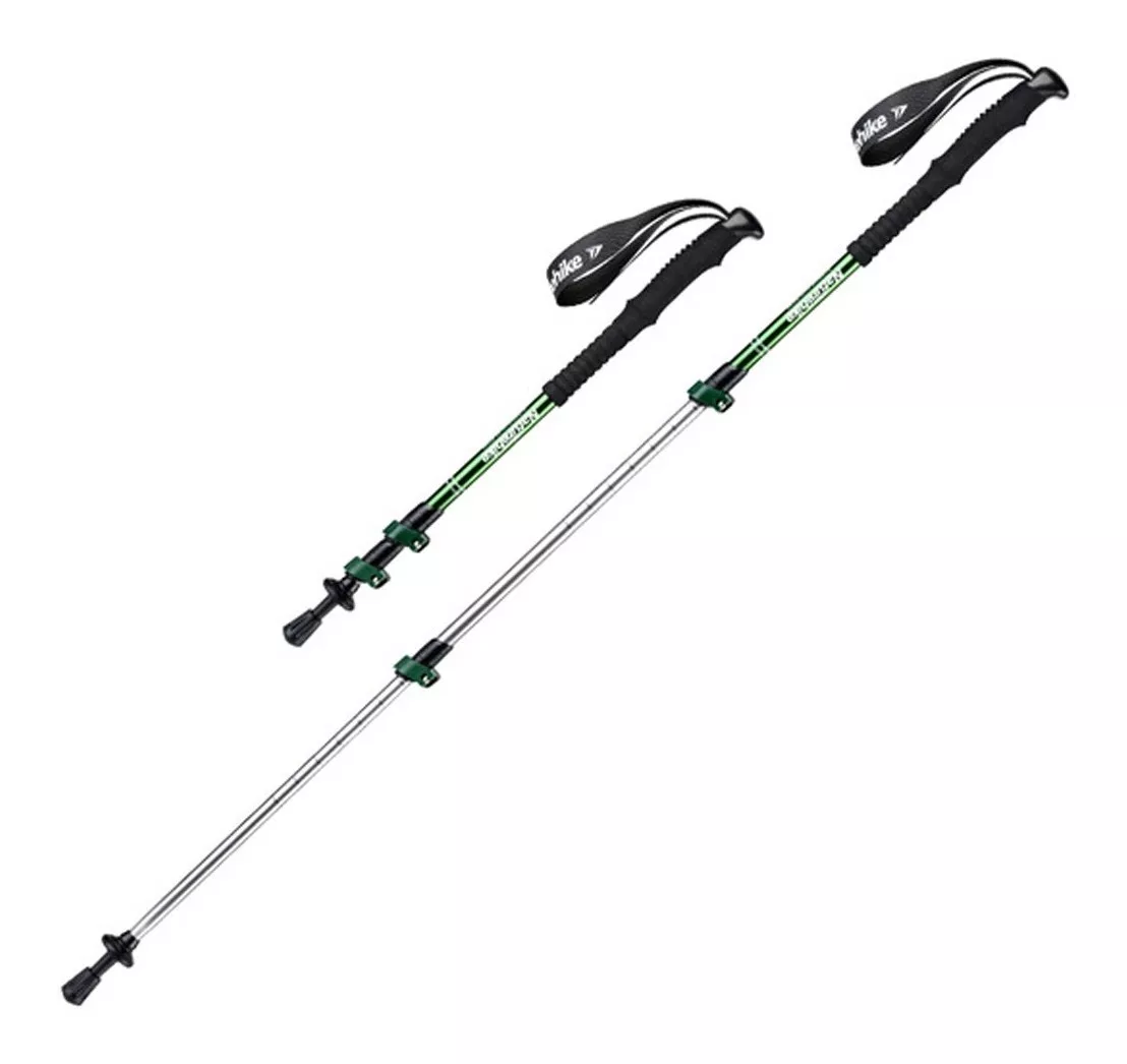 BASTON DE TREKKING NATUREHIKE MUJER 57-120CM - VERDE - 1